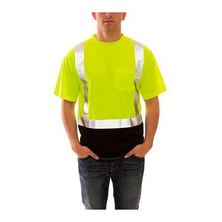 Tingley Hi-Visibility T-Shirt, Polyester, Lime, SM S75122.SM
